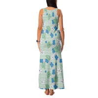 Hawaii Anthurium Tiare Pikake Lei Family Matching Tank Maxi Dress and Hawaiian Shirt Omaomao Lauhala Art Pattern LT01 - Polynesian Pride