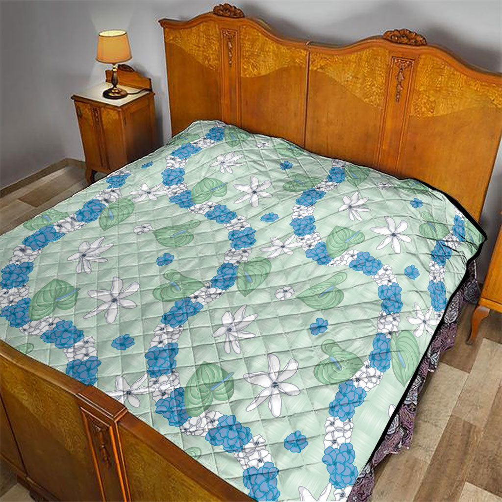 Hawaii Anthurium Tiare Pikake Lei Quilt Omaomao Lauhala Art Pattern