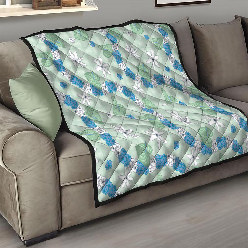 Hawaii Anthurium Tiare Pikake Lei Quilt Omaomao Lauhala Art Pattern