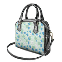 Hawaii Anthurium Tiare Pikake Lei Shoulder Handbag Omaomao Lauhala Art Pattern