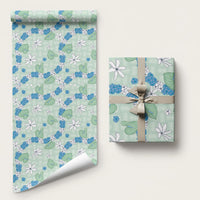 Hawaii Anthurium Tiare Pikake Lei Wrapping Paper Omaomao Lauhala Art Pattern