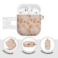 Hawaii Anthurium Tiare Pikake Lei AirPods Case Alani Lauhala Art Pattern