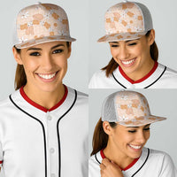Hawaii Anthurium Tiare Pikake Lei Baseball Net Cap Alani Lauhala Art Pattern