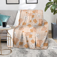 Hawaii Anthurium Tiare Pikake Lei Blanket Alani Lauhala Art Pattern