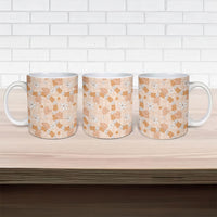 Hawaii Anthurium Tiare Pikake Lei Ceramic Mug Alani Lauhala Art Pattern