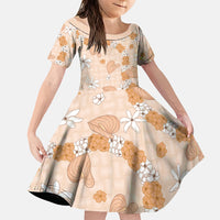Hawaii Anthurium Tiare Pikake Lei Family Matching Summer Maxi Dress and Hawaiian Shirt Alani Lauhala Art Pattern