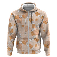 Hawaii Anthurium Tiare Pikake Lei Hoodie Alani Lauhala Art Pattern