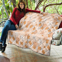 Hawaii Anthurium Tiare Pikake Lei Quilt Alani Lauhala Art Pattern