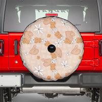 Hawaii Anthurium Tiare Pikake Lei Spare Tire Cover Alani Lauhala Art Pattern