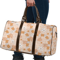 Hawaii Anthurium Tiare Pikake Lei Travel Bag Alani Lauhala Art Pattern