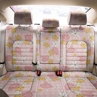 Hawaii Anthurium Tiare Pikake Lei Back Car Seat Cover Akala Lauhala Art Pattern