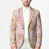 Hawaii Anthurium Tiare Pikake Lei Blazer Akala Lauhala Art Pattern