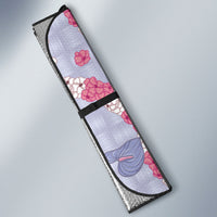 Hawaii Anthurium Tiare Pikake Lei Auto Sun Shade Poni Lauhala Art Pattern