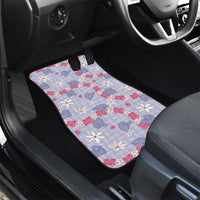 Hawaii Anthurium Tiare Pikake Lei Car Mats Poni Lauhala Art Pattern