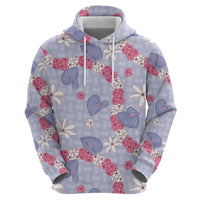 Hawaii Anthurium Tiare Pikake Lei Hoodie Poni Lauhala Art Pattern