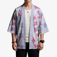 Hawaii Anthurium Tiare Pikake Lei Kimono Poni Lauhala Art Pattern