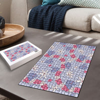 Hawaii Anthurium Tiare Pikake Lei Puzzle Poni Lauhala Art Pattern