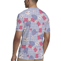 Hawaii Anthurium Tiare Pikake Lei Rugby Jersey Poni Lauhala Art Pattern