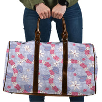 Hawaii Anthurium Tiare Pikake Lei Travel Bag Poni Lauhala Art Pattern
