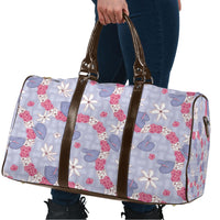 Hawaii Anthurium Tiare Pikake Lei Travel Bag Poni Lauhala Art Pattern