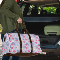 Hawaii Anthurium Tiare Pikake Lei Travel Bag Poni Lauhala Art Pattern