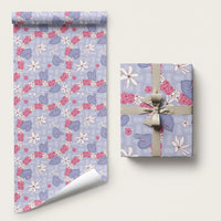 Hawaii Anthurium Tiare Pikake Lei Wrapping Paper Poni Lauhala Art Pattern