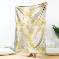 Hawaii Anthurium Tiare Pikake Lei Blanket Melemele Lauhala Art Pattern