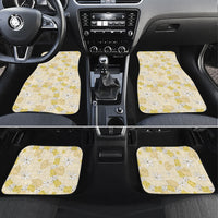 Hawaii Anthurium Tiare Pikake Lei Car Mats Melemele Lauhala Art Pattern