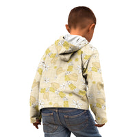 Hawaii Anthurium Tiare Pikake Lei Kid Hoodie Melemele Lauhala Art Pattern
