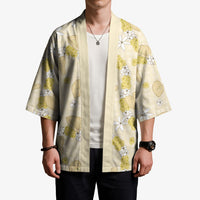 Hawaii Anthurium Tiare Pikake Lei Kimono Melemele Lauhala Art Pattern