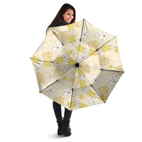 Hawaii Anthurium Tiare Pikake Lei Umbrella Melemele Lauhala Art Pattern