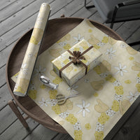 Hawaii Anthurium Tiare Pikake Lei Wrapping Paper Melemele Lauhala Art Pattern