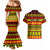 Custom Hawaii Christmas Couples Matching Mermaid Dress and Hawaiian Shirt Hawaiian Quilt Pattern Reggae Version LT01 - Polynesian Pride