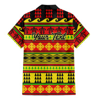 Custom Hawaii Christmas Family Matching Mermaid Dress and Hawaiian Shirt Hawaiian Quilt Pattern Reggae Version LT01 - Polynesian Pride