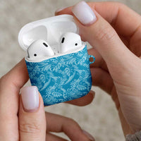 Tahiti Ninamu Tiare Floral AirPods Case Monstera Palm Tropical Leaves - Polynesian Pride