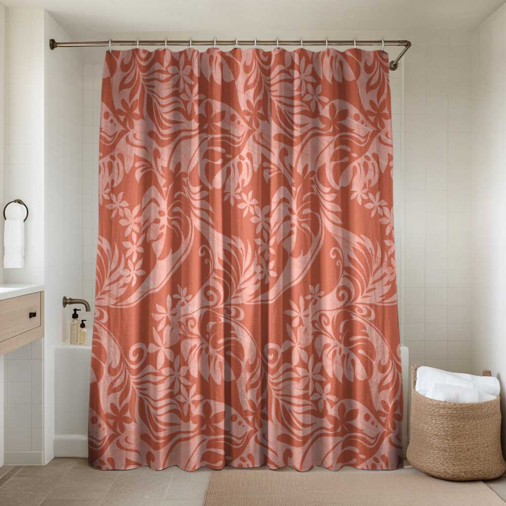 Tahiti Puatou Tiare Floral Bathroom Set Monstera Palm Tropical Leaves - Polynesian Pride