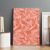 Tahiti Puatou Tiare Floral Canvas Wall Art Monstera Palm Tropical Leaves - Polynesian Pride