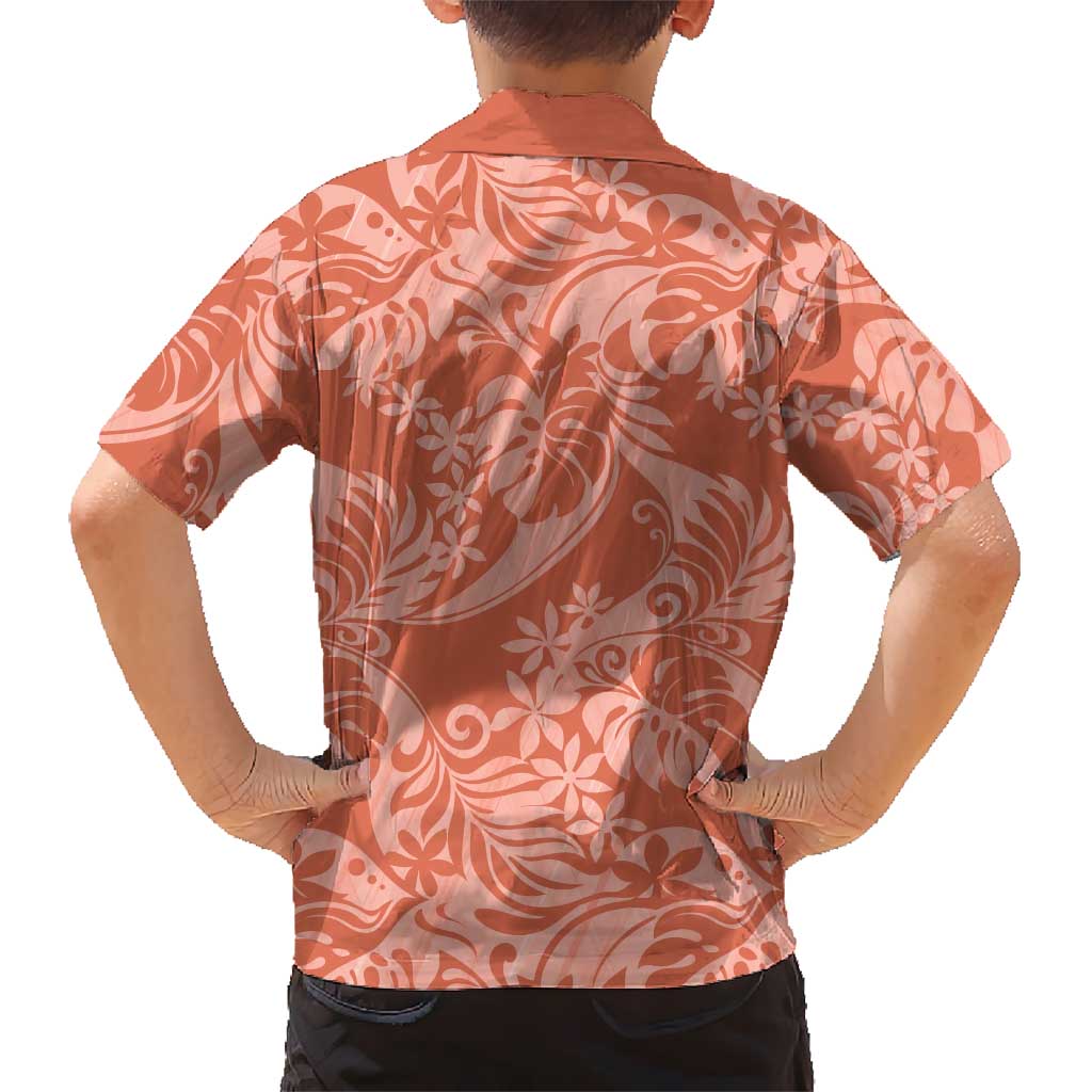 Tahiti Puatou Tiare Floral Family Matching Puletasi and Hawaiian Shirt Monstera Palm Tropical Leaves LT01 - Polynesian Pride