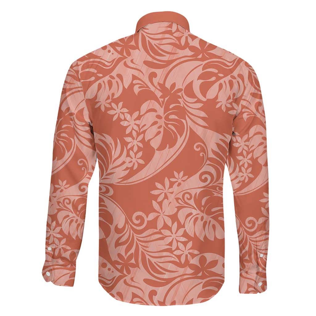 Tahiti Puatou Tiare Floral Family Matching Puletasi and Hawaiian Shirt Monstera Palm Tropical Leaves LT01 - Polynesian Pride