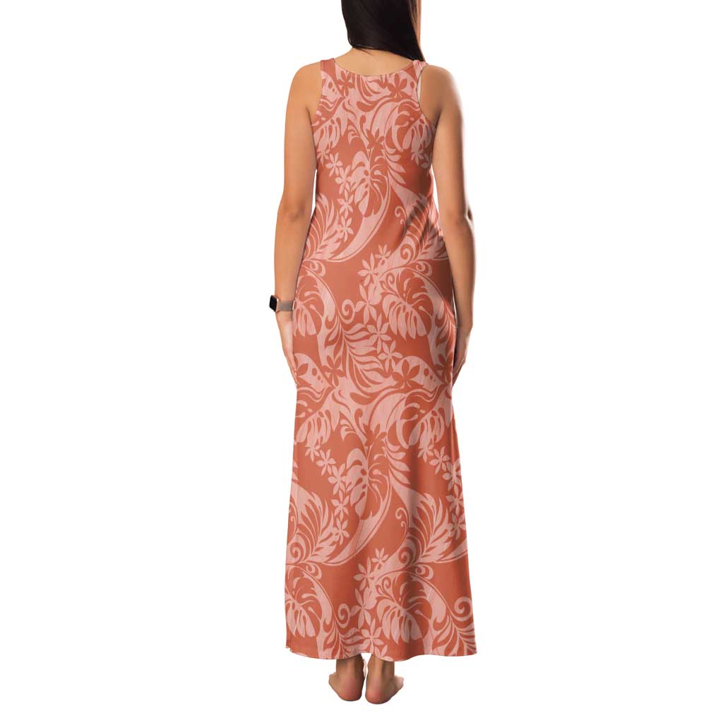 Tahiti Puatou Tiare Floral Family Matching Tank Maxi Dress and Hawaiian Shirt Monstera Palm Tropical Leaves LT01 - Polynesian Pride