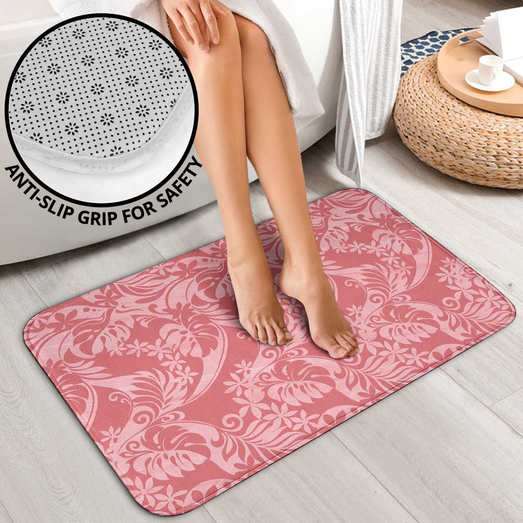 Tahiti Tarona Tiare Floral Bathroom Set Monstera Palm Tropical Leaves LT01 - Polynesian Pride