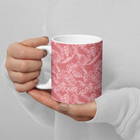 Tahiti Tarona Tiare Floral Ceramic Mug Monstera Palm Tropical Leaves LT01 - Polynesian Pride