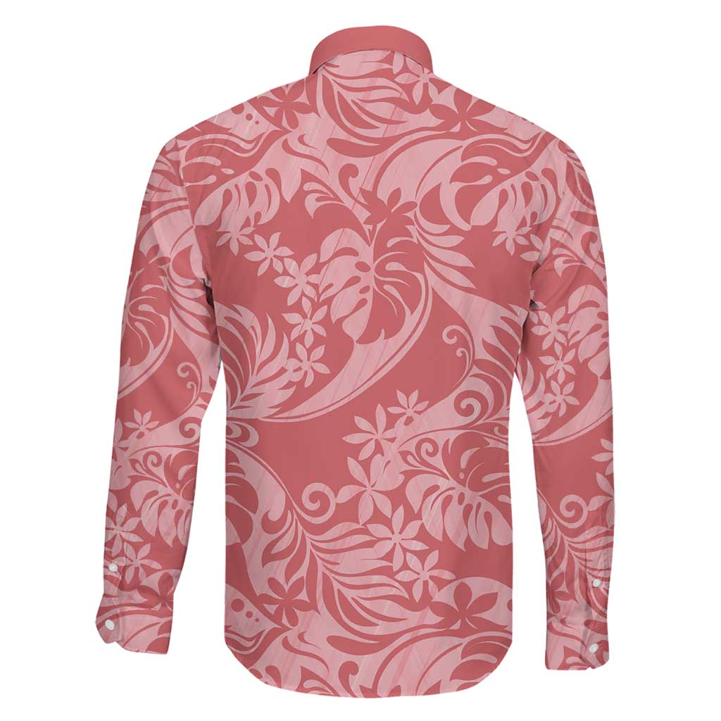 Tahiti Tarona Tiare Floral Family Matching Puletasi and Hawaiian Shirt Monstera Palm Tropical Leaves LT01 - Polynesian Pride