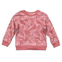 Tahiti Tarona Tiare Floral Kid Ugly Christmas Sweater Monstera Palm Tropical Leaves - Polynesian Pride