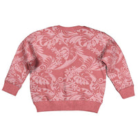 Tahiti Tarona Tiare Floral Kid Ugly Christmas Sweater Monstera Palm Tropical Leaves - Polynesian Pride