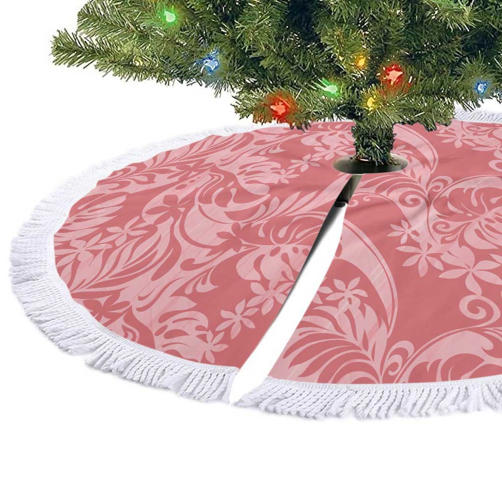 Tahiti Tarona Tiare Floral Tree Skirt Monstera Palm Tropical Leaves - Polynesian Pride