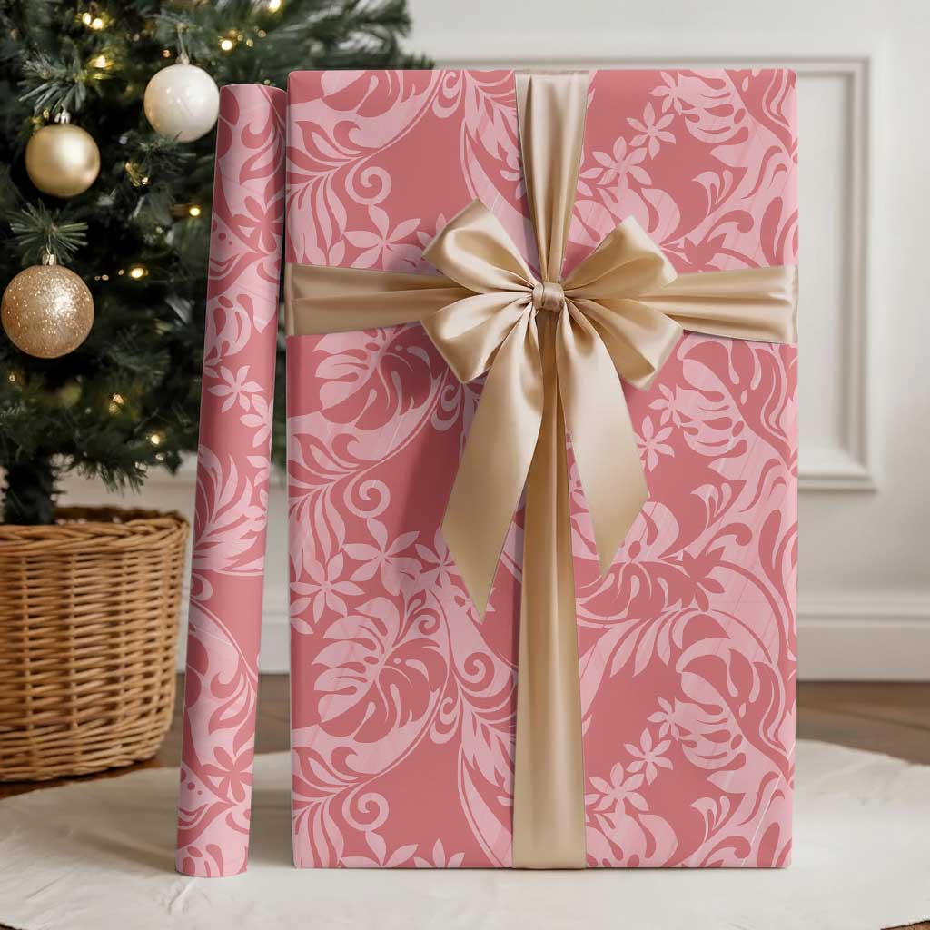 Tahiti Tarona Tiare Floral Wrapping Paper Monstera Palm Tropical Leaves - Polynesian Pride