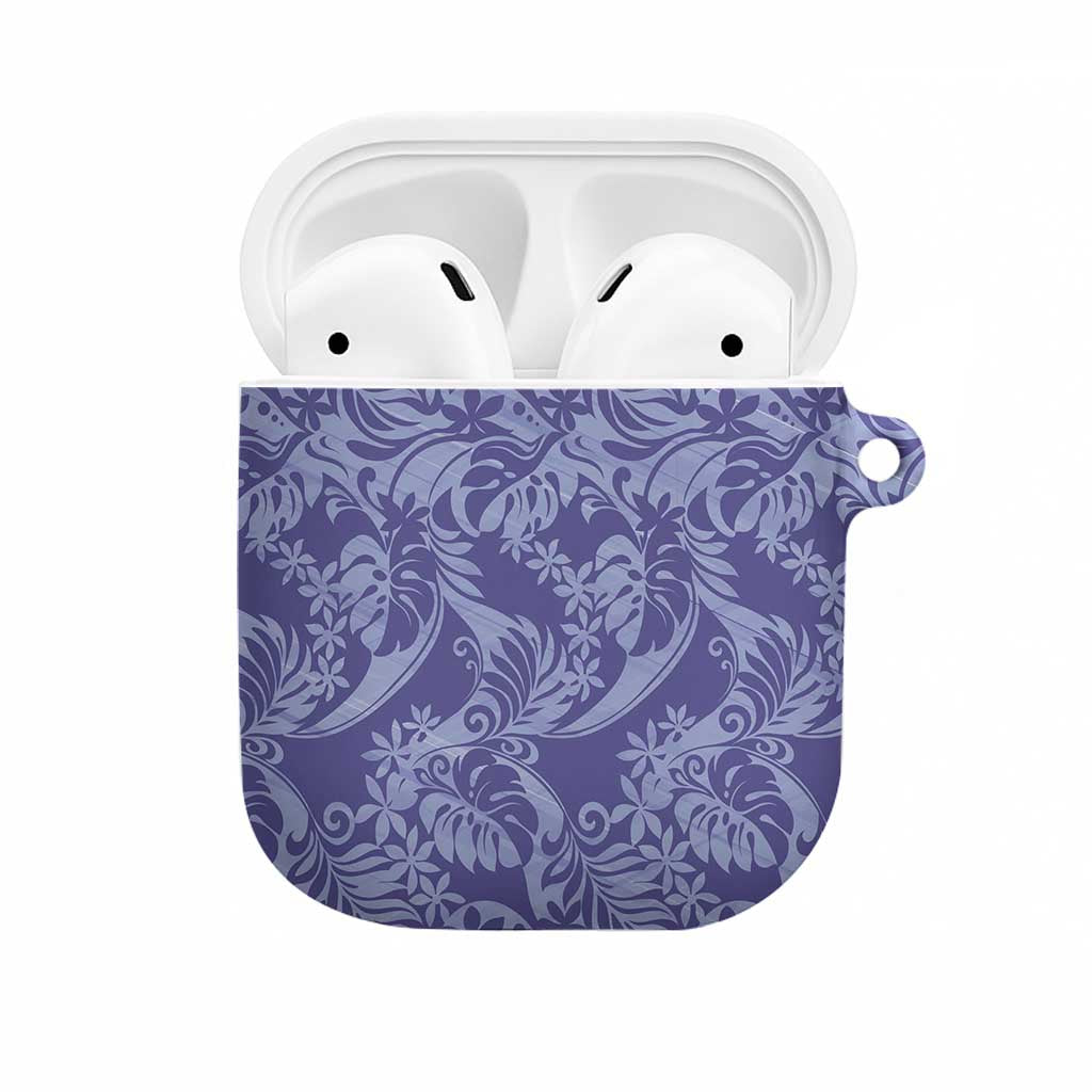 Tahiti Vareau Tiare Floral AirPods Case Monstera Palm Tropical Leaves - Polynesian Pride