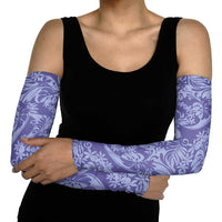 Tahiti Vareau Tiare Floral Arm Sleeves Monstera Palm Tropical Leaves - Polynesian Pride