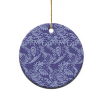 Tahiti Vareau Tiare Floral Ceramic Ornament Monstera Palm Tropical Leaves - Polynesian Pride